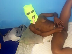 Watch How Suck My Dildo Plus Buried The Dildo In My Ass And Pussy( Full Video On Premium)