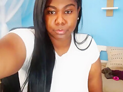Chubby Black Girl Shows Her Big Boobs And Huge Areolas