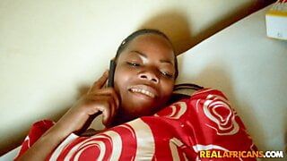 Horny African Tantine Calling Her Nigerian Big Dick Toyboy