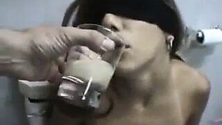 Sexy Beurette Arab Blindfolded & Fucked
