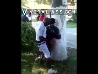 Man fucking woman on a busy street in Africa